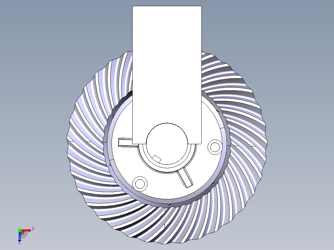 托森差速器模型设计俯视图