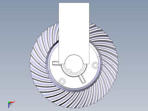 托森差速器模型设计俯视缩略图