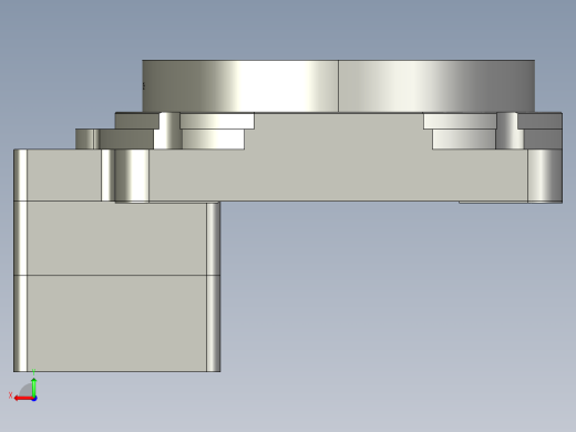 中空旋转平台KFN130-10模型配斜齿后视缩略图