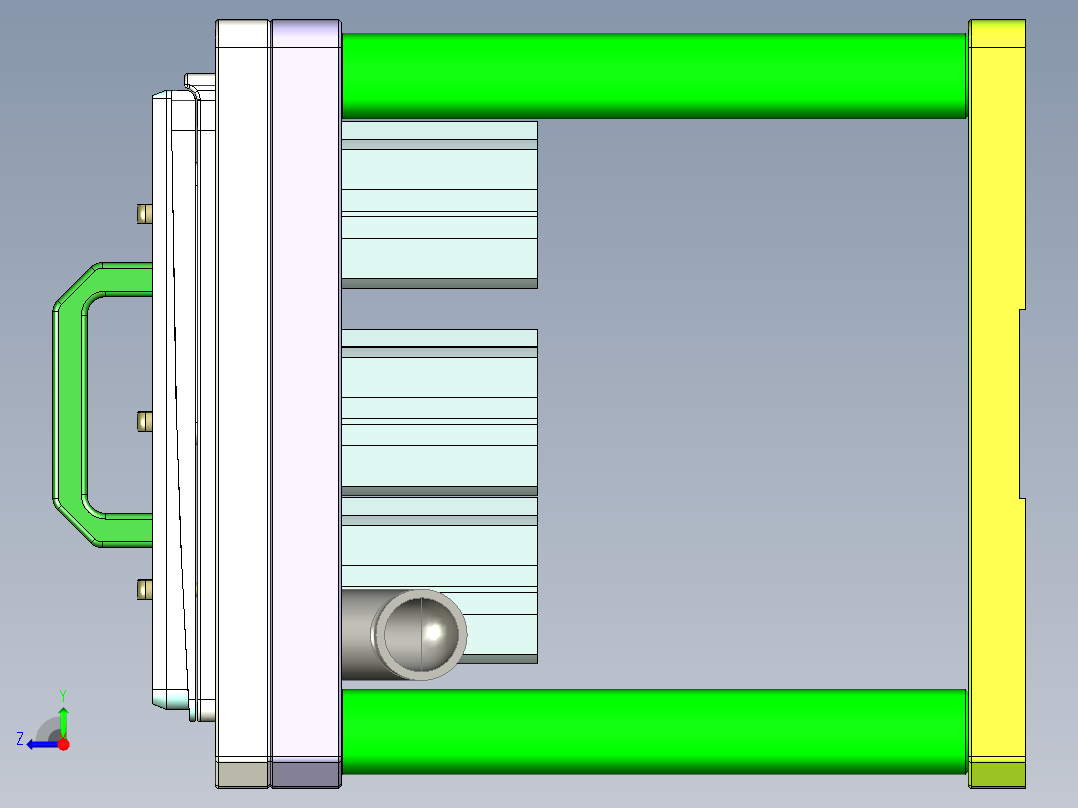 UX303-C-笔记本CNC工装夹具三维模型CNC1-1121右视图