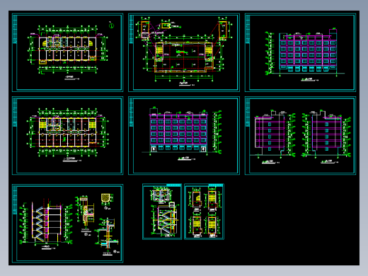 宿舍平立剖面图