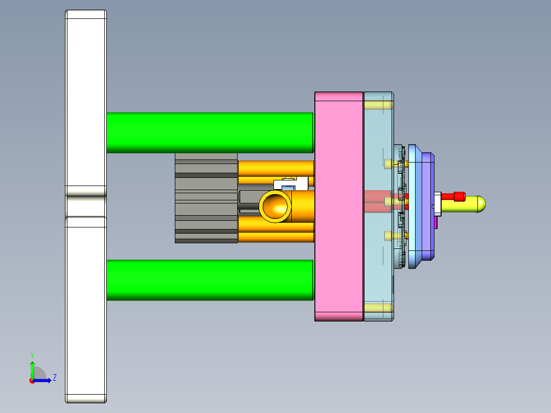 ZX551-B-笔记本CNC工装夹具三维模型CNC9-0910左视图