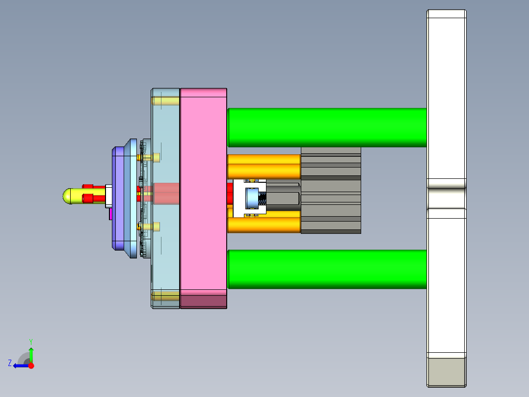 ZX551-B-笔记本CNC工装夹具三维模型CNC9-0910右视图