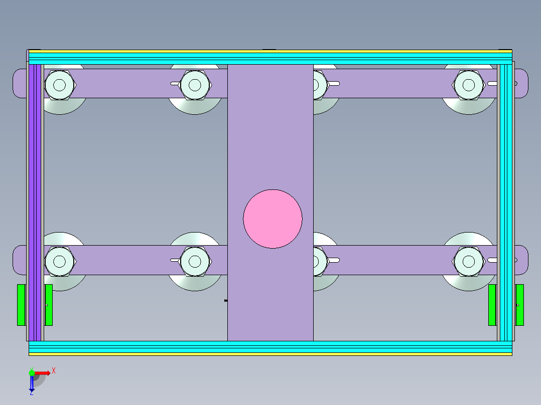 真空吸盘夹具俯视图