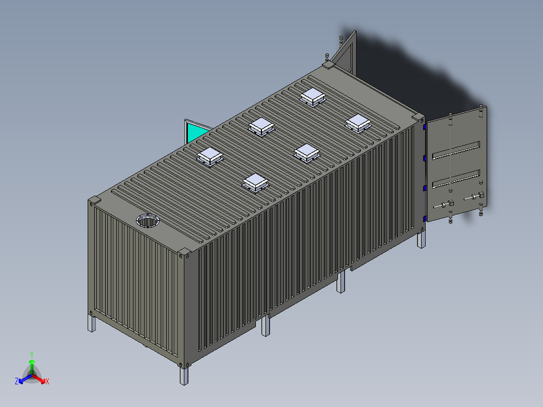 钢结构集装箱式智能仓储