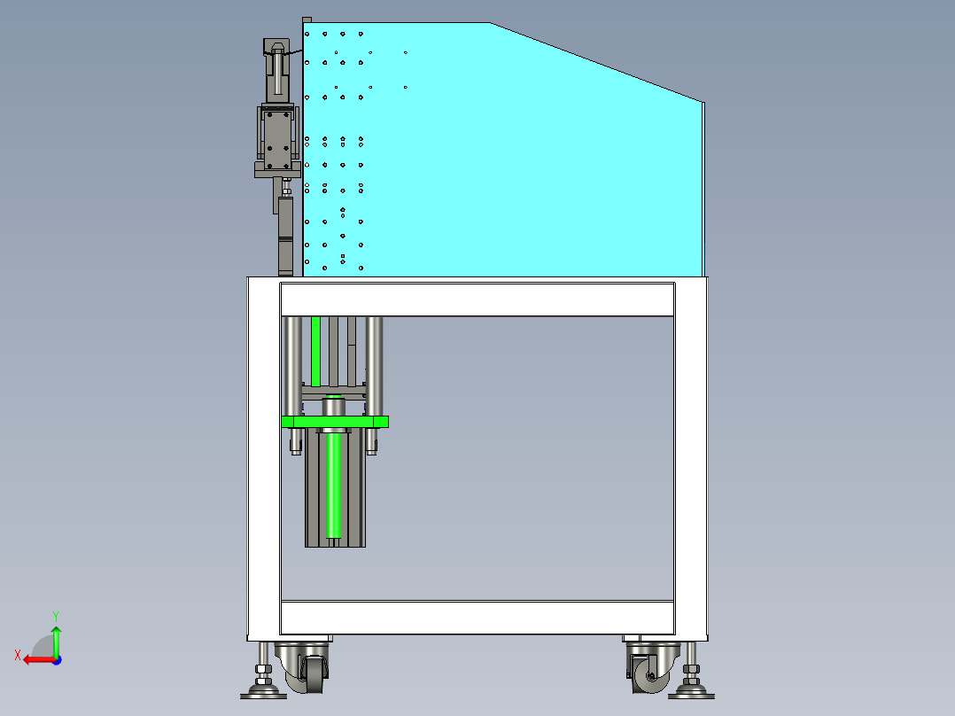 螺栓推板上料机构后视图