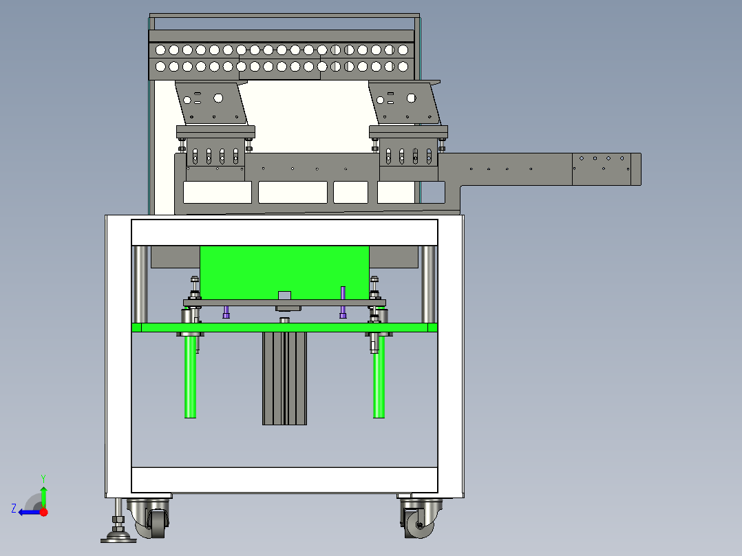 螺栓推板上料机构右视图