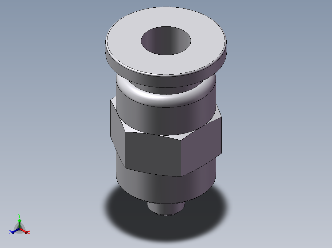 L型螺纹二通 亿日 EPC4-M3C主视图