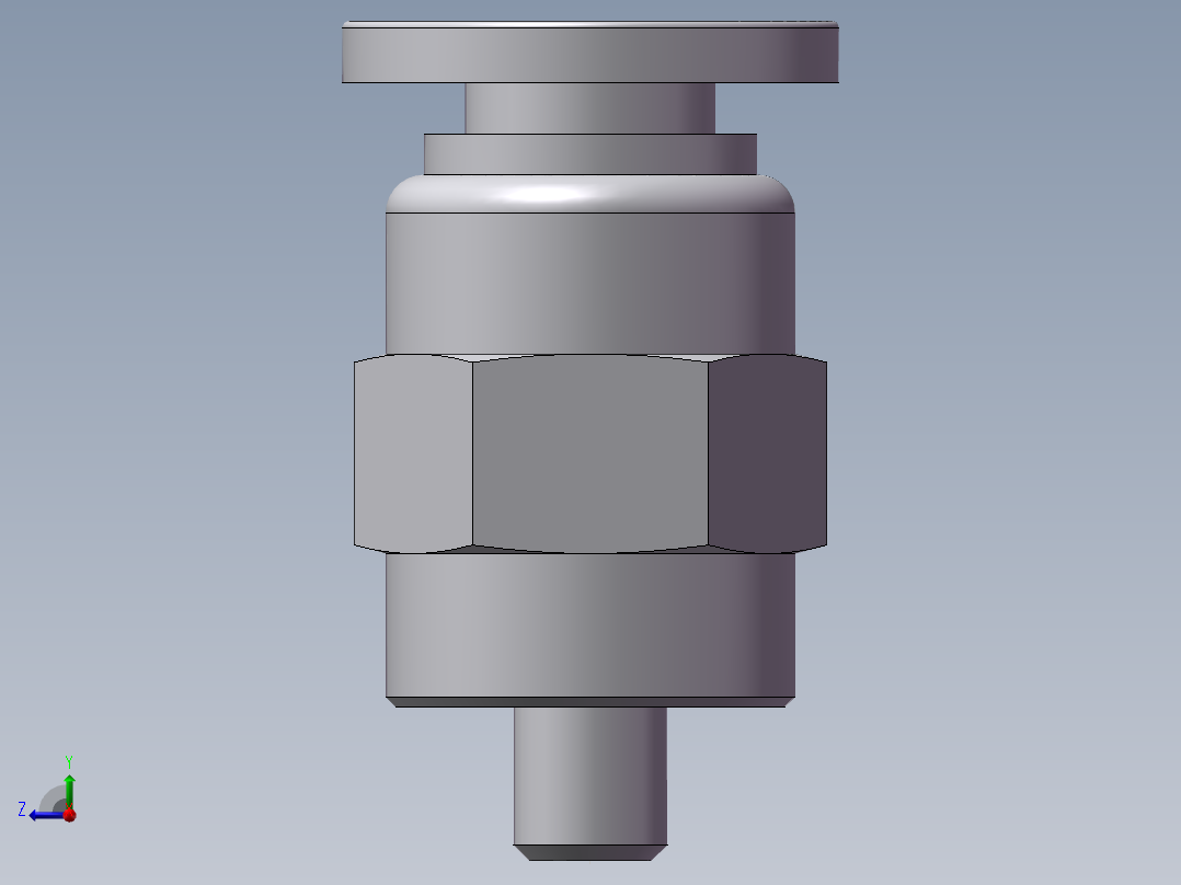 L型螺纹二通 亿日 EPC4-M3C右视图