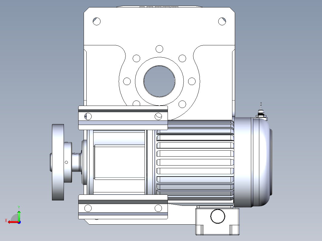 RU150DA意米精密分割器后视图