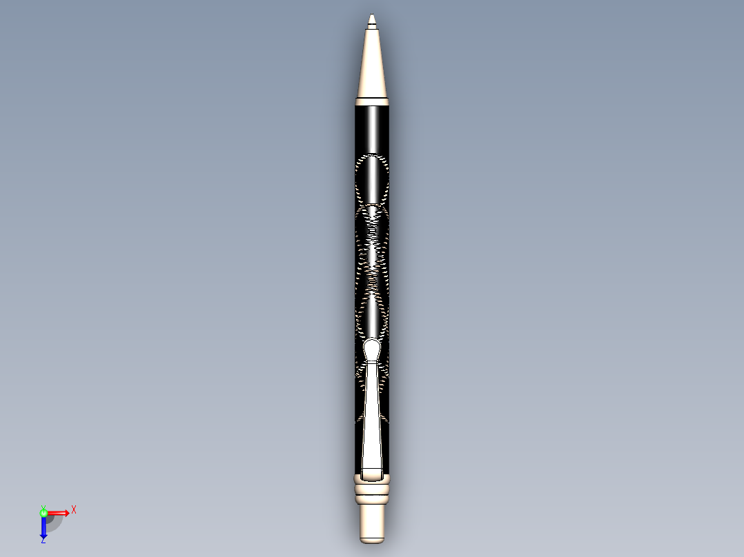 笔、中性笔、铅笔俯视图