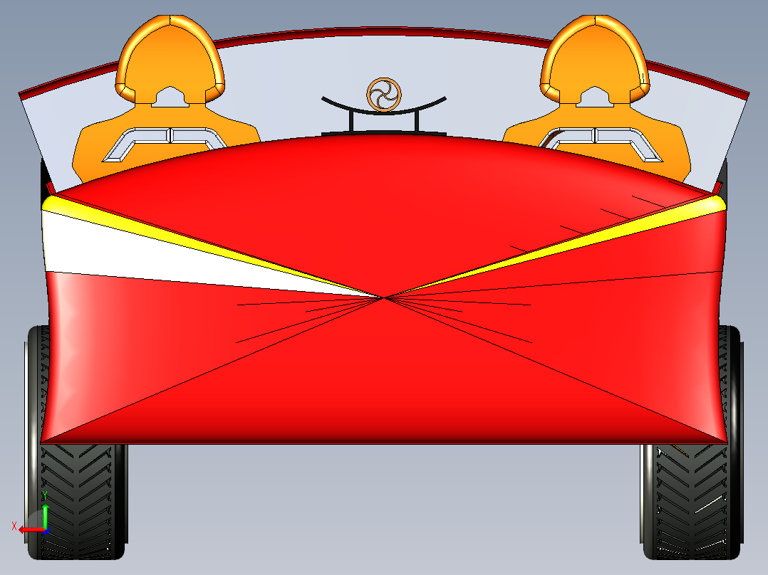 B3003988-跑车后视图