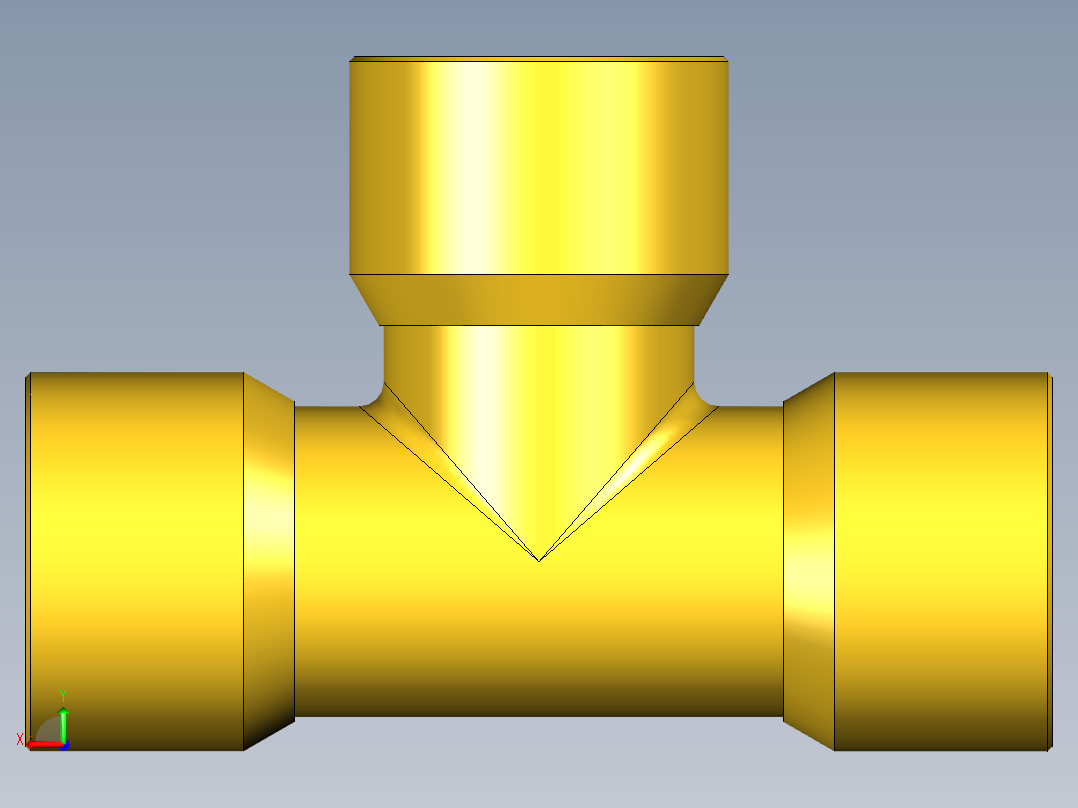 B3004429-1_4 NPT 三通后视图