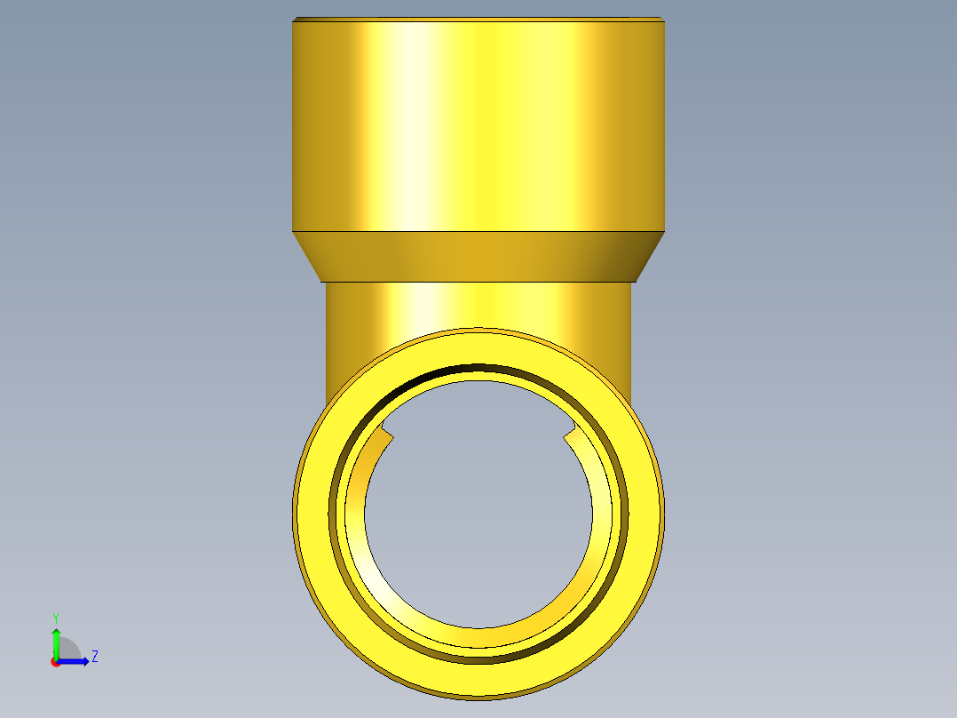 B3004429-1_4 NPT 三通左视图