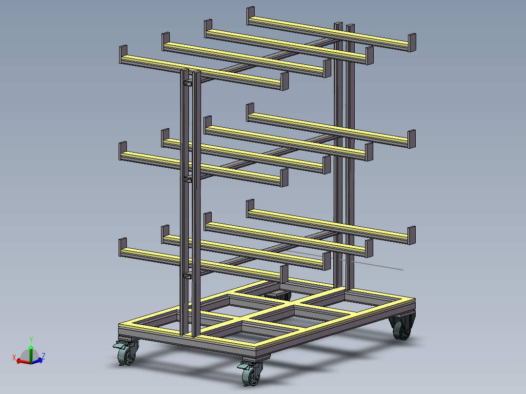 装卸铝型材架放料架--741330--15