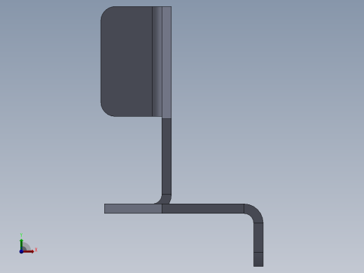 钣金件零件前视缩略图