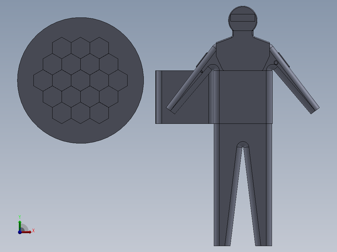 特种防护服前视图