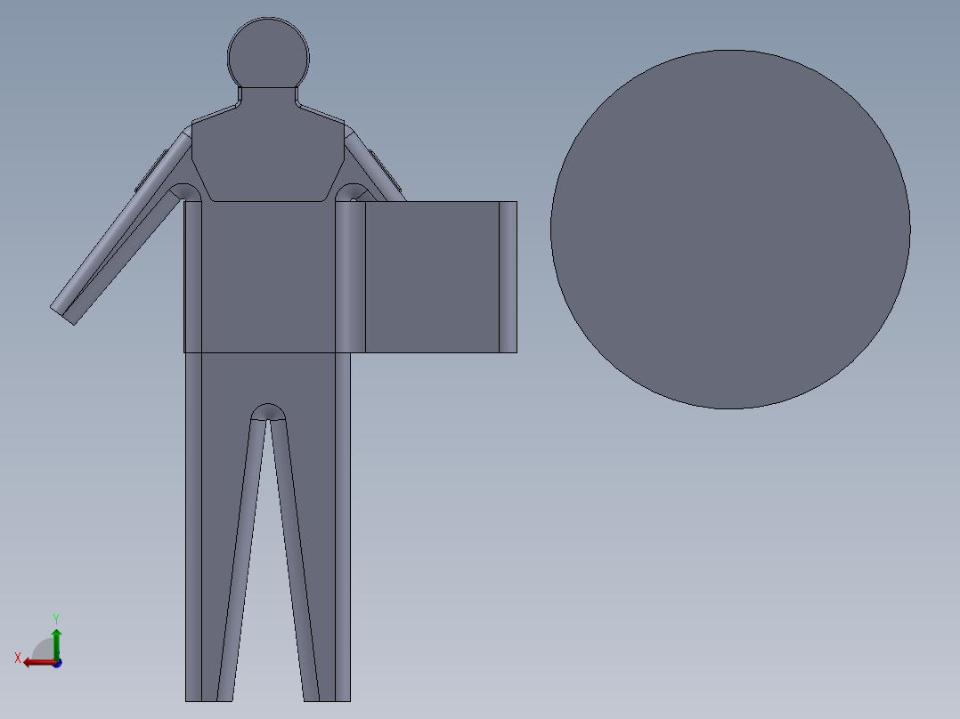 特种防护服后视图