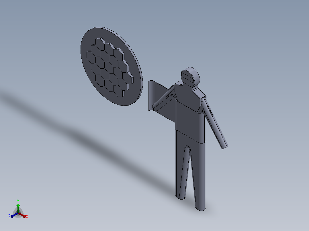 特种防护服正等轴测图