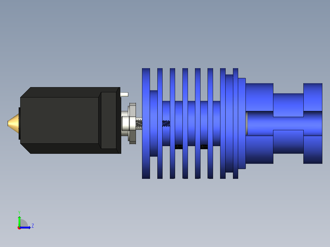 V6更新短高速热端左视图