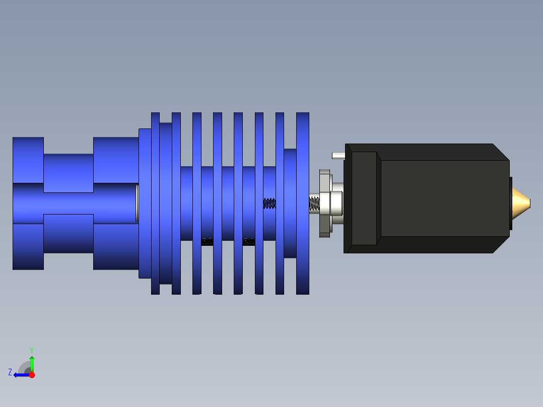 V6更新短高速热端右视图