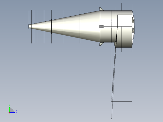 Siklon旋风分离器左视缩略图