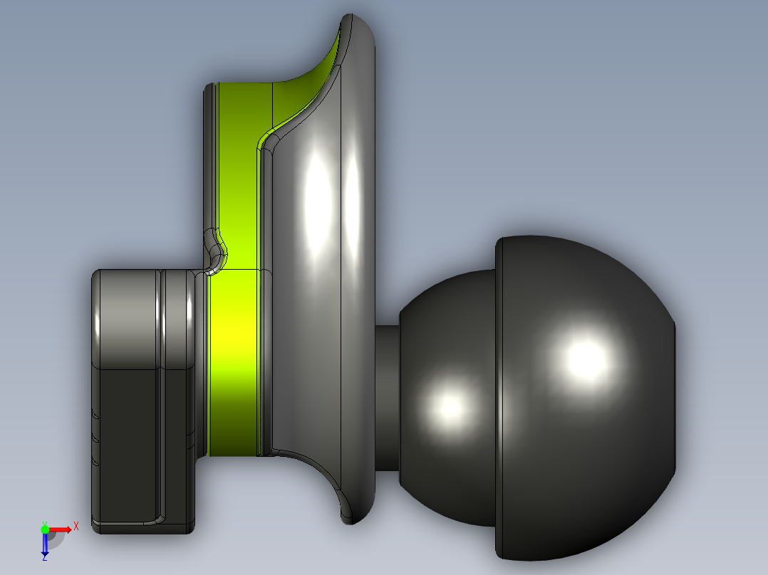蓝牙耳机俯视图