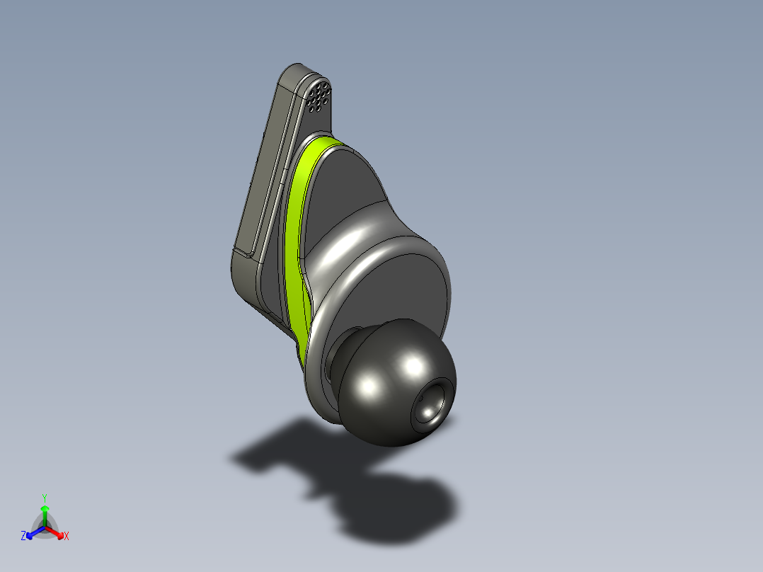 蓝牙耳机正等轴测图