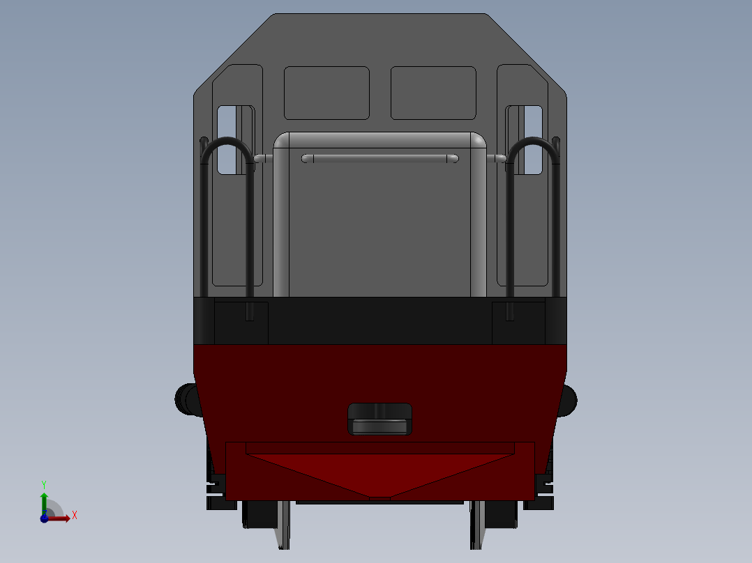 遥控火车模型 CC201前视图