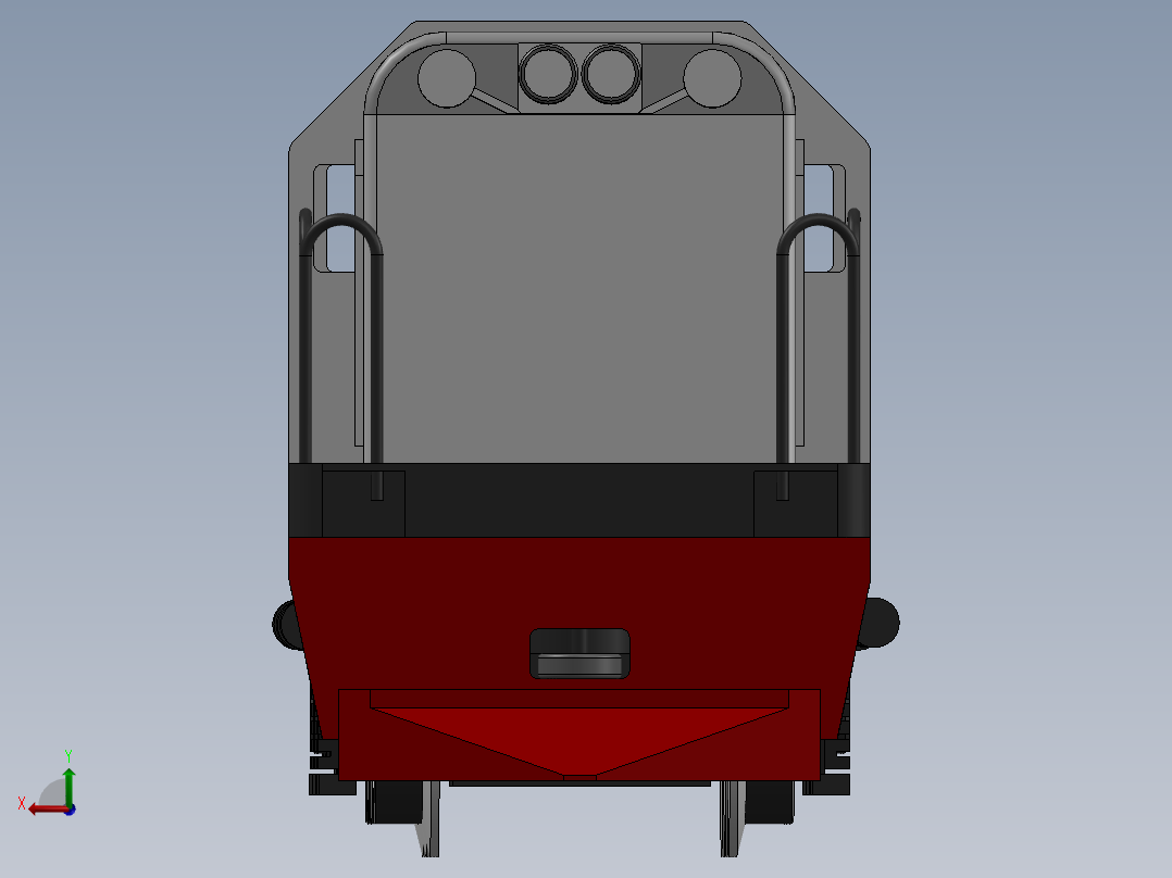 遥控火车模型 CC201后视图