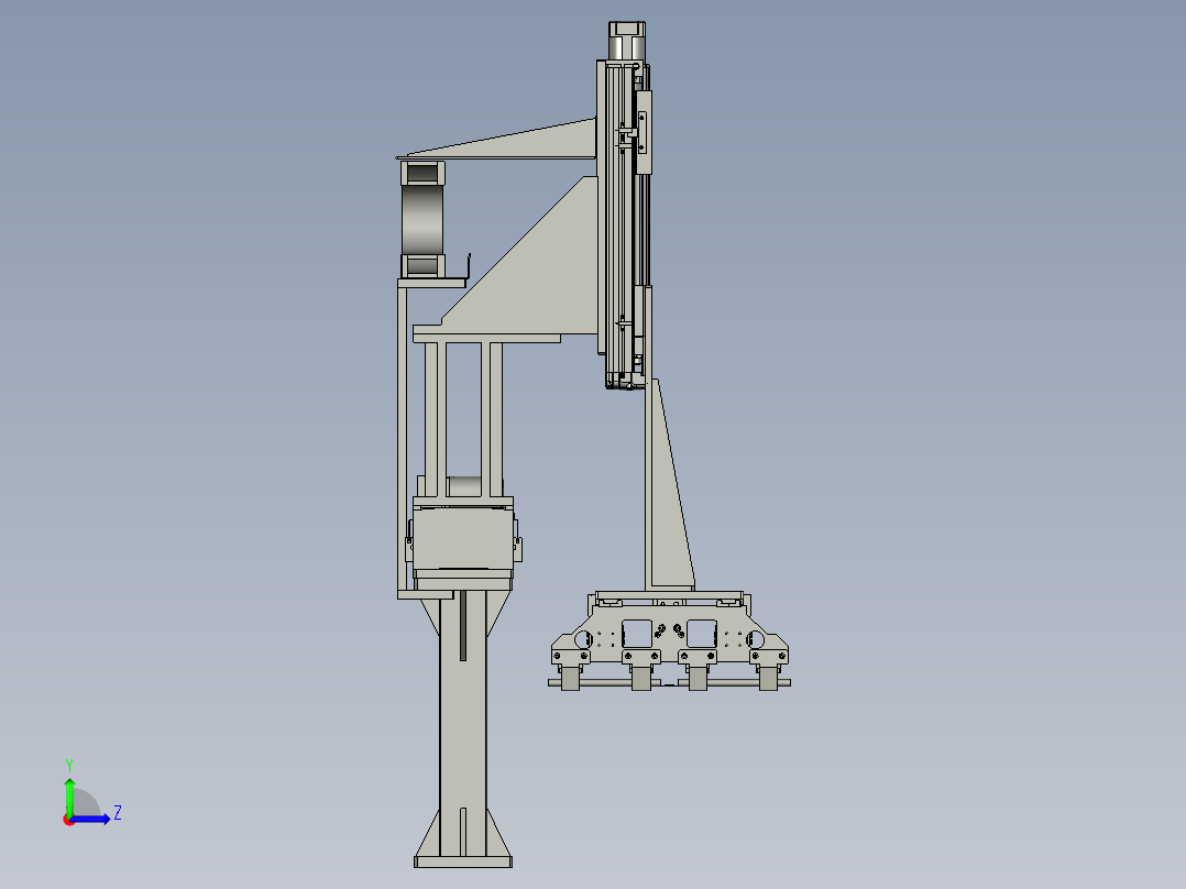 成品电芯下料组件0左视图