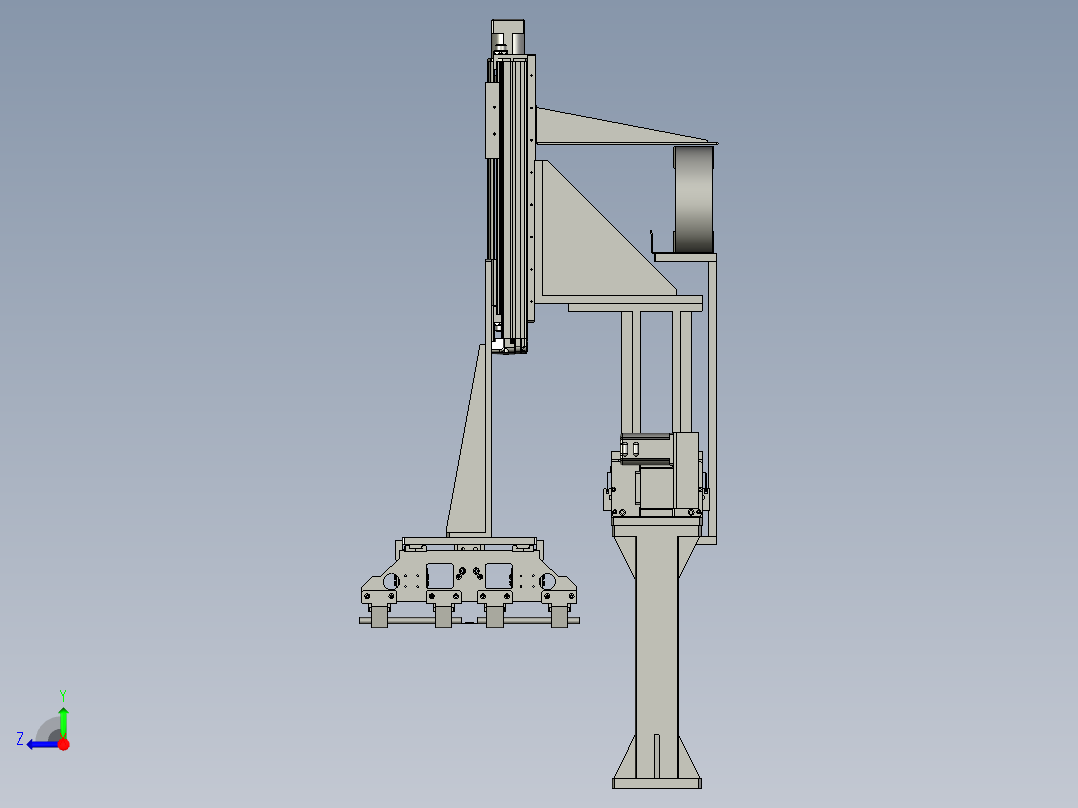 成品电芯下料组件0右视图