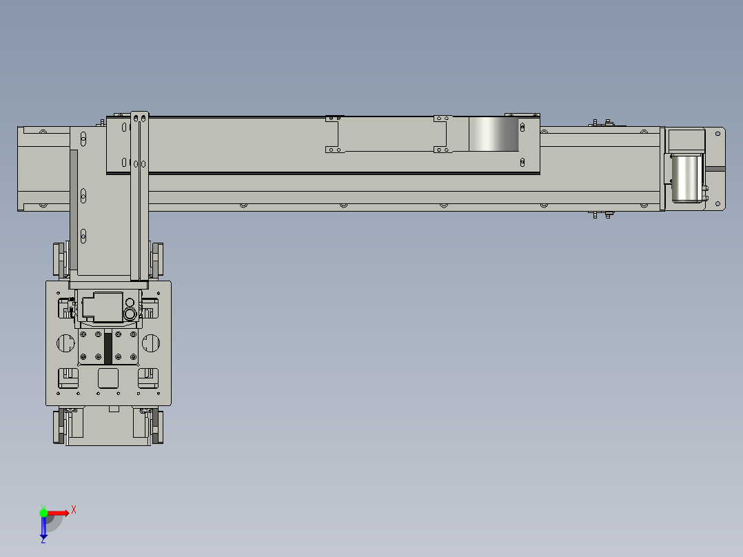 成品电芯下料组件0俯视图