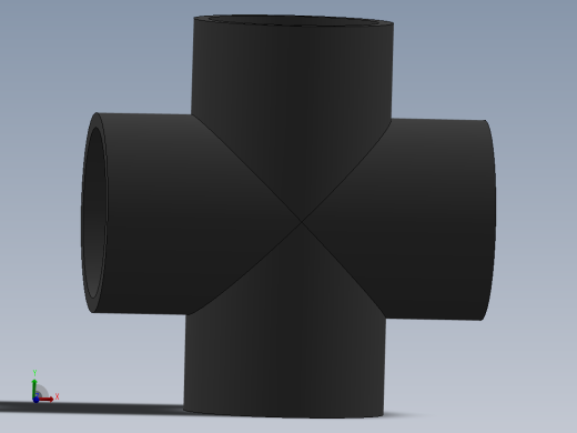 Cross DN65 PN10 U-PVC