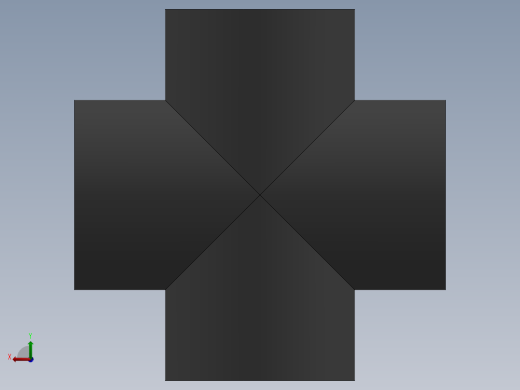 Cross DN65 PN10 U-PVC后视缩略图