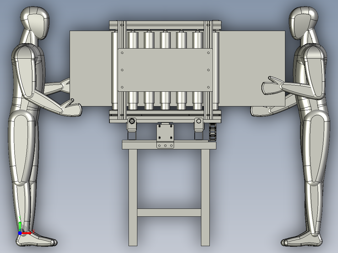 圆弧形钣金件成形机前视图