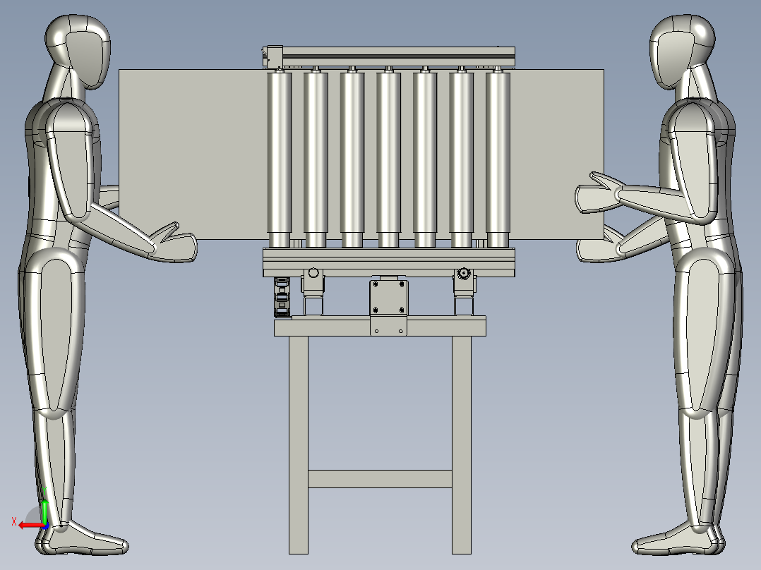 圆弧形钣金件成形机后视图