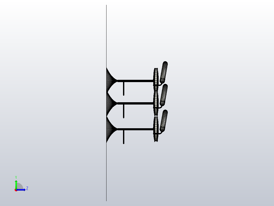 酒吧间高脚凳 (2)左视图