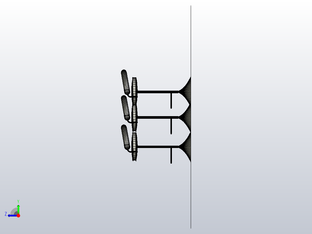 酒吧间高脚凳 (2)右视图