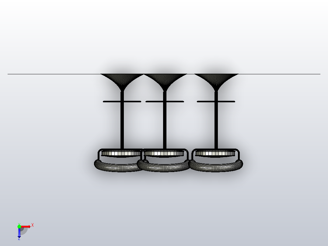 酒吧间高脚凳 (2)俯视图