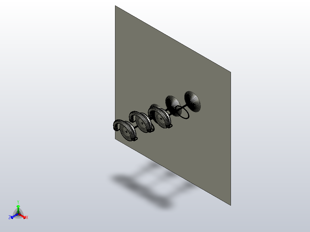 酒吧间高脚凳 (2)正等轴测图