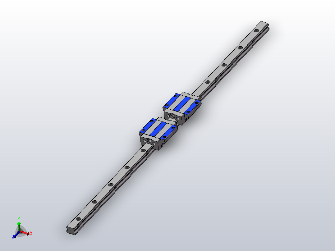 直线导轨滑块IAY23-28-720主视图