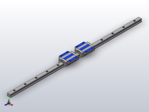 直线导轨滑块IAY23-28-720正等轴测缩略图