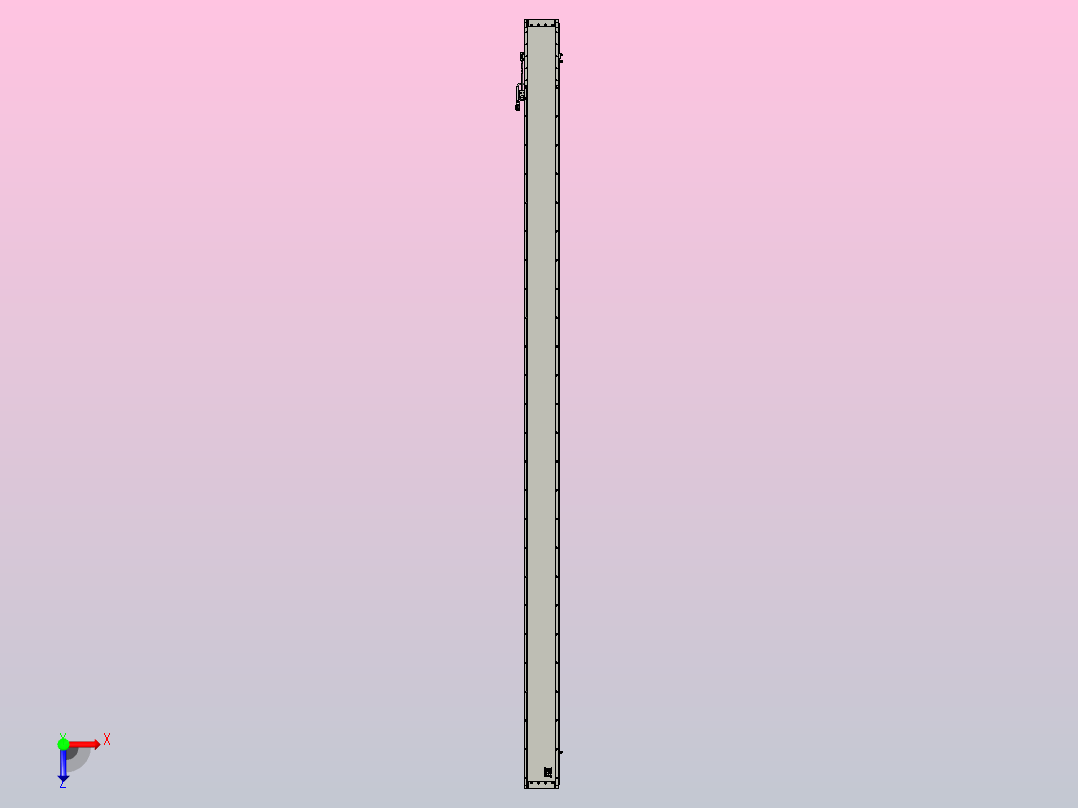 直驱直线电机轴TPA-LNP2-140-20C4-1-L2880-3-C-05-N3俯视图