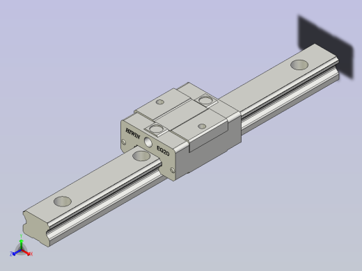 HIWIN上银线性导轨-EGH20SA1R220正等轴测缩略图