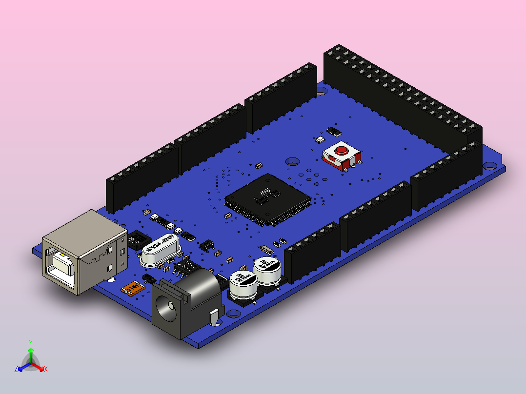 Arduino MEGA 2560 R3主视图