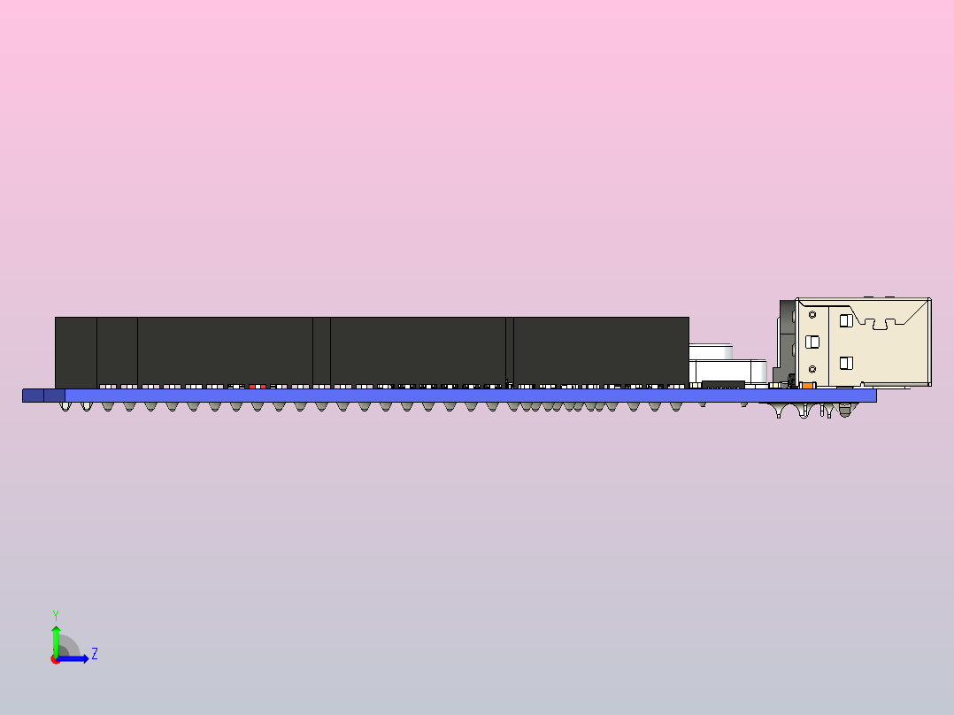 Arduino MEGA 2560 R3左视图