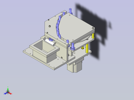 一款托盘回收机构3D图模型