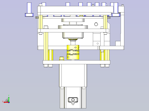 一款托盘回收机构3D图模型后视缩略图