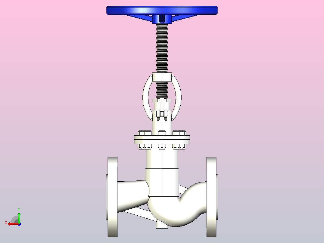 J41H╱W-16C╱P法兰截止阀[J41H-16C]25后视图
